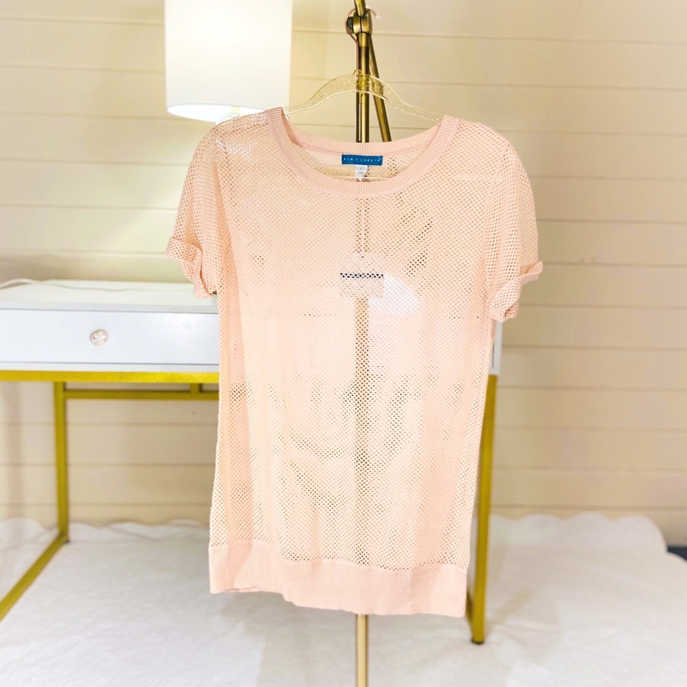 ✨3/15✨ NWT Pim & Larkin Blush Metallic Sweater L